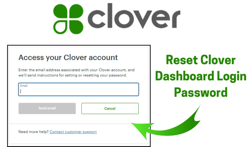 Reset Clover Dashboard Login Password 